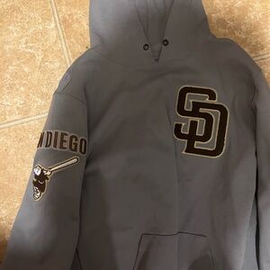 Gray padres hoodie